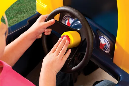 Miniatura 3 de Little Tikes Black Taxi Cozy Coupe Riding Game with Horns That Really Works, Snap Switch and Tank Lid