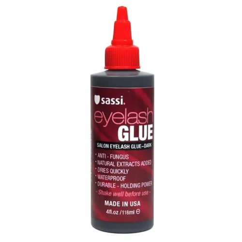 Miniatura 7 de Sassi - Pegamento para pestañas oscuro 2 oz Fórmula de extracto natural de secado rápido, impermeable, adhesión duradera, larga duración, adhesivo