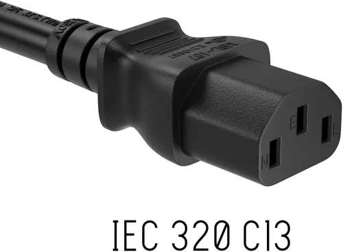 Miniatura 4 de Cable Leader Cable de alimentación de grado hospitalario NEMA 5-15P a IEC320 C13 de 3 pies, 14 AWG, 15 A/125 V, SJT, cable de alimentación médica