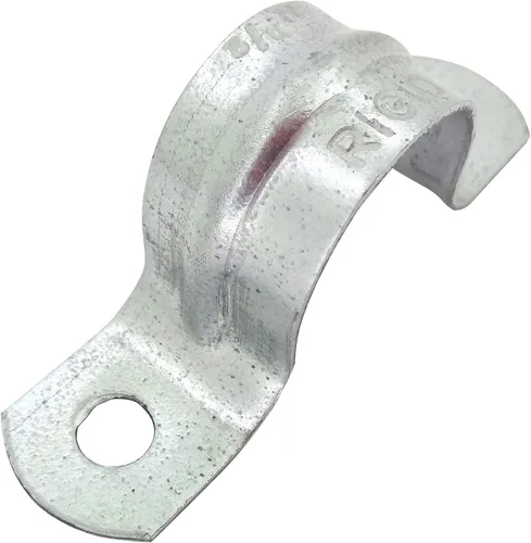 Miniatura 6 de Gancho de abrazadera para correa de tubería rígida, 2 agujeros, tubos galvanizados o de PVC, conducto IMC (5, 2 pulgadas)