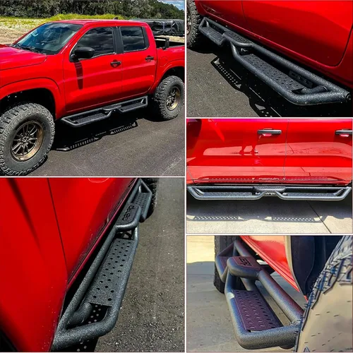 Miniatura 8 de OEDRO - Estribos compatibles con Toyota Tundra doble cabina 2007-2021 (2 puertas traseras de media talla), escalones laterales atornillables de Dos