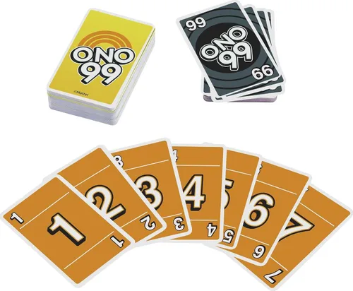 Miniatura 3 de Mattel Games Juego de 3 juegos de cartas con UNO, Phase 10 y ONO 99, diversión de viaje para niños y noches familiares con caja de lata