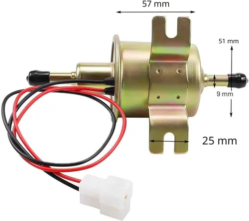 Miniatura 3 de Bomba de combustible eléctrica de 12 V, universal, baja presión, transferencia de 12 voltios, bomba de combustible en línea para cortacésped