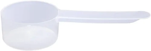 Miniatura 28 de Conjunto de 5 cucharas medidoras de plástico, 6 cucharadas (90 cc 3/8 taza 3 oz. 90 mL) con mango largo para polvos, gránulos, café, comida