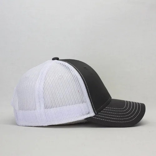 Miniatura 19 de Gorra de béisbol de camionero de malla de algodón de dos tonos de malla de algodón de dos tonos