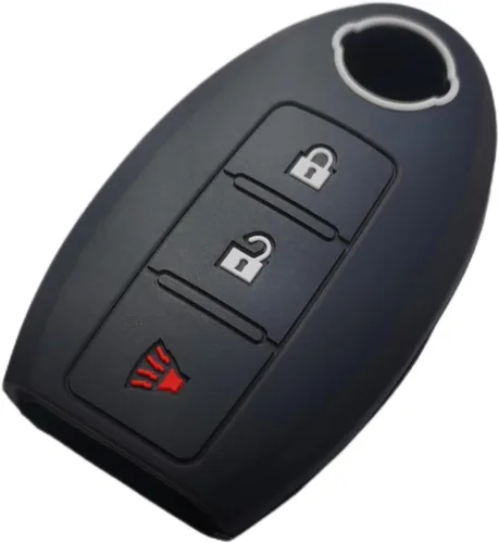 Miniatura 3 de Funda de Llavero de Silicona Protectora de Carcasa Remota sin Llave Compatible con Nissan Armada Frontier Pathfinder Juke Leaf Murano Quest Rogue