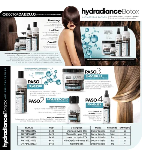 Miniatura 4 de Hydradiance - Mascarilla capilar de 16 onzas líquidas, tratamiento antiencrespamiento con ácido hialurónico, colágeno y queratina, reparación