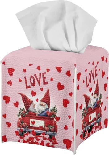 Miniatura 28 de Personalizar caja de pañuelos de cuero PU cuadrado caja de pañuelos titular personalizado su foto/logotipo/texto, personalizable en todos los lados