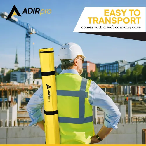 Miniatura 5 de AdirPro Trípode de poste de prisma de aluminio Trípode de poste de rango ajustable con abrazadera de liberación rápida para poste de Verde