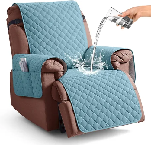 Miniatura 19 de KinCam Funda 100% impermeable para silla reclinable, fundas de sofá reclinable para mascotas, perros, funda de sofá reclinable, protector de muebles