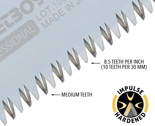 Miniatura 5 de Sierra de mano plegable Silky PocketBoy de la serie profesional, 170 mm, con dientes medianos (340-17)