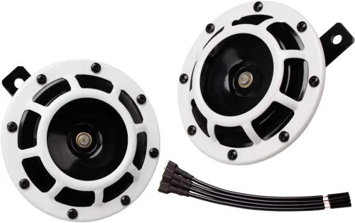 Miniatura 31 de FARBIN Bocina de coche impermeable tono súper fuerte 12V tono alto/tono bajo kit de bocinas gemelas de metal con rejilla protectora