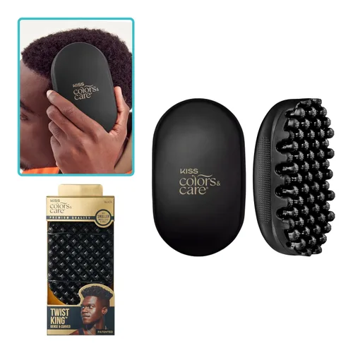 KISS Colors & Care Premium Twist King - Diseño denso para cabello más corto, larga duración, duradero, 2 veces más duradero, define rizos, calidad
