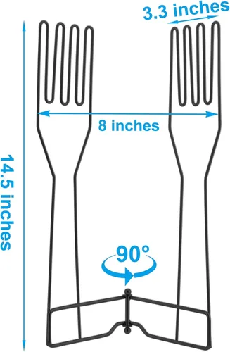 Miniatura 4 de Guantes de cocina Estante de secado, SUS 304 acero inoxidable plato guantes titular Negro