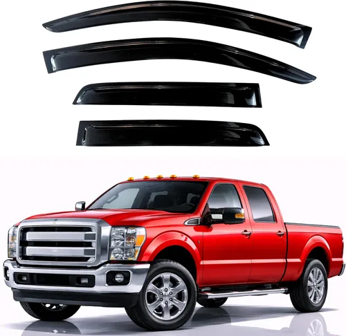 Miniatura 197 de KPY Visor de ventana compatible con Hyundai Tucson 2021-2025, 4 piezas de deflector de ventilación para ventana lateral, estilo Mugen, protector