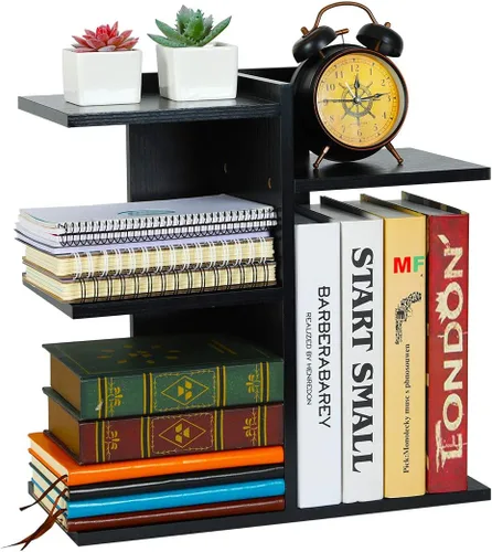 Miniatura 8 de PAG Organizador de Escritorio Estante de Escritorio Estantería Ajustable de Encimera Estantes de Mesa Pequeños Organizador de Libros Organización