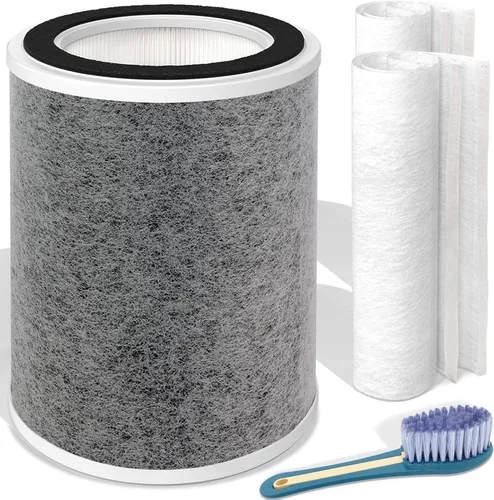 Leemone True HEPA HP201 HP202 Reemplazo de filtro para Shark HP200 Serie & HC501 HC502 UA205 Air Puri-fier MAX, Filtro de Grado H13 3-en-1, Parte #