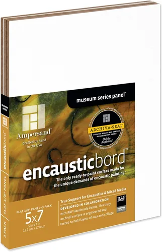 Miniatura 17 de Ampersand Art Supply Panel de pintura de madera: Serie Museo Encausticbord, 7/8 pulgadas de profundidad, 8 "x 10" Profundidad de 7/8 pulgadas