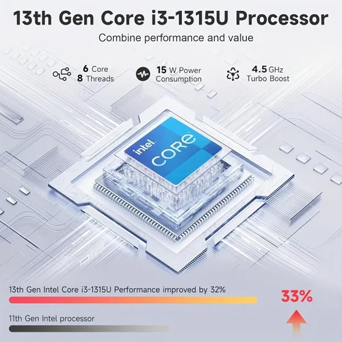 Miniatura 3 de ASUS Vivobook Laptop FHD de 14 pulgadas para estudiantes de negocios 2025, computadora alimentada por IA, Intel i3 de 6 núcleos, 16 GB de RAM y 1 TB