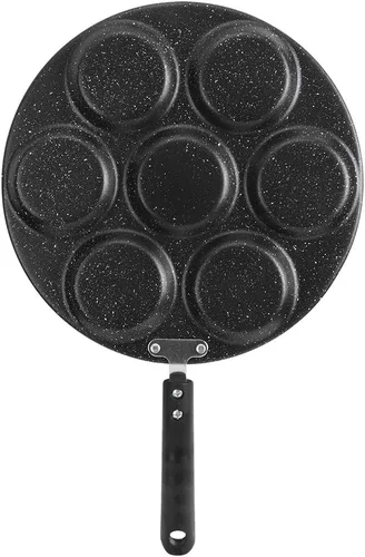 Miniatura 6 de Ejoyous Sartén de aluminio antiadherente para panqueques de 7 tazas, sartén para tortillas, utensilios de cocina para el hogar con mango ergonómico