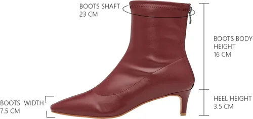 Miniatura 3 de CParavano Botines para mujer Botas de tacón alto Botines de tobillo para mujer Botas de tacón para mujer Botines para mujer Botas puntiagudas