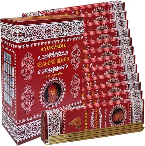 Miniatura 5 de Dragons Blood Inciense Sticks and Holder Bundle Ayurvedic Hand Made Insence Insence