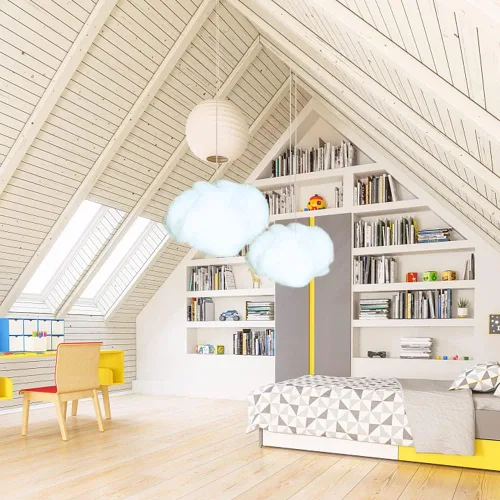 Miniatura 2 de Decoración de nube de simulación de algodón 3D, nubes artificiales para techo, decoración de nube para habitación, decoración de nube, escenario