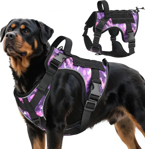 Miniatura 16 de VavoPaw cinturón de seguridad para perro, arnés de coche con peto de seguridad y hebilla ajustable para vehículo, cinturón de seguridad de nailon