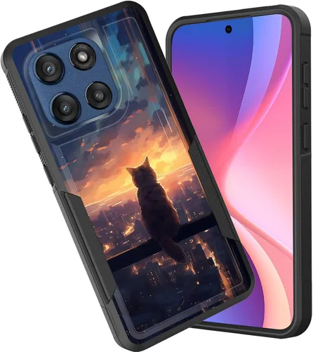 Miniatura 26 de Funda protectora para Motorola Moto G Stylus 5G 2025/Moto G Stylus 5G 2026, funda protectora híbrida de doble capa resistente a prueba de golpes