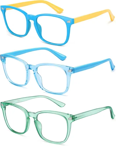 Miniatura 12 de Gafas de luz azul para niños, gafas de luz azul para niños, anteojos falsos para niños de 6 a 18 años