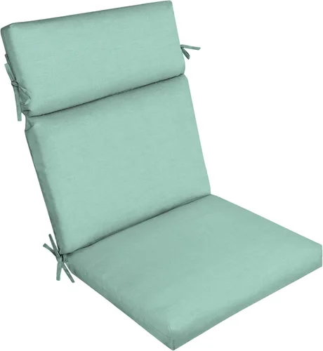 Miniatura 18 de Arden - Cojín para silla de exterior, 21 x 20 pulgadas, resistente a la lluvia, resistente a la decoloración, 20 x 21 pulgadas, Palmira Paisley azul