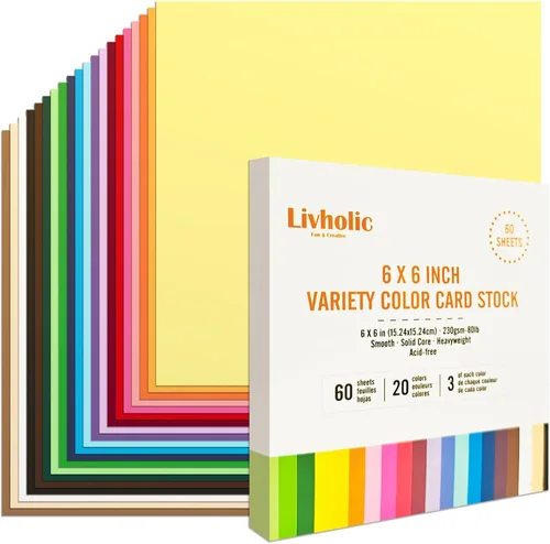 Miniatura 10 de Cartulina de color en blanco de 5 x 7 pulgadas, papel de núcleo sólido grueso de 80 libras para postales, invitaciones, fotos, fabricación