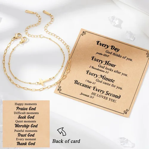 Miniatura 3 de Tarsus Pulsera de cruz para mujeres y hombres, regalos religiosos para mujeres y hombres, regalos cristianos para mujeres, amigos, familia