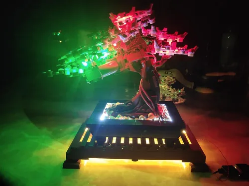 Miniatura 7 de Kit de Luces LED para LEGO 10281 Set de Árbol Bonsái, Luces de Decoración para Modelo Rosa