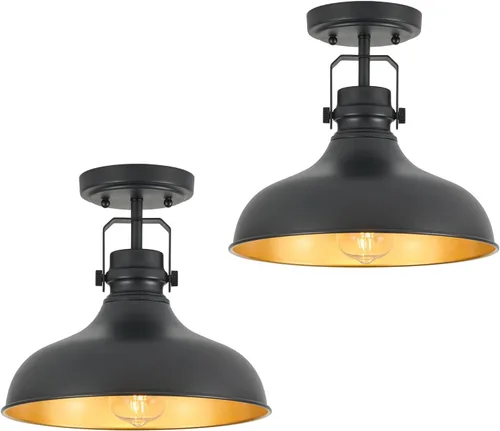 Miniatura 14 de Luces Colgantes de Granja de Níquel Cepillado Iluminación Colgante Mate para Isla de Cocina Industrial Altura Ajustable Vintage Luminarias Colgantes