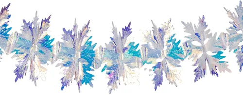 Miniatura 8 de 2 piezas de 30 pulgadas de adorno colgante de techo de forma de candelabro iridescente de papel de aluminio transparente, adornos decorativos