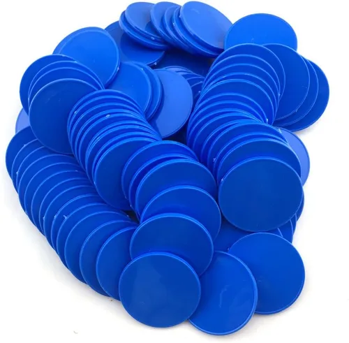 Miniatura 11 de Smartdealspro Juego de 100 fichas de póquer opacas de 1 1/2 pulgadas de plástico, contadores de aprendizaje, fichas de juego con caja de 4