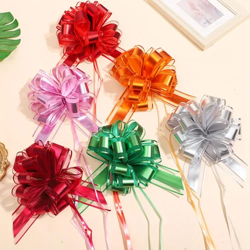 Miniatura 3 de GAKA 10 lazos rojos, lazos grandes de 6 pulgadas para envolver regalos o cestas de flores, Navidad, día de San Valentín, varias decoraciones