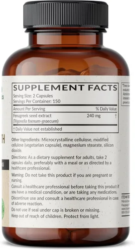 Miniatura 2 de Futurebiotics Fenogreco Extra Strength apoya la buena salud y el bienestar en general, sin OMG, 300 cápsulas vegetarianas