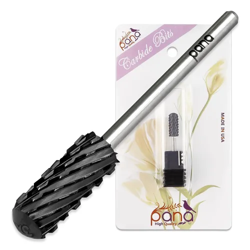 Miniatura 13 de PANA - Broca de carburo de seguridad de 3/32 pulgadas con cabezal grande de punta redonda y lisa para la eliminación de esmalte en gel y acrílico