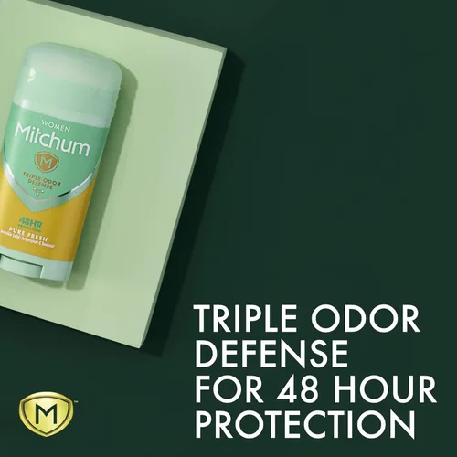 Miniatura 4 de Mitchum Antitranspirante y desodorante invisible sólido 48HR para mujer, Pure Fresh, 2.7 onzas, paquete de 6