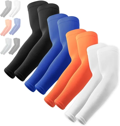 Miniatura 67 de Mangas de compresión de enfriamiento para hombres y mujeres, con protección solar UV UPF 50, paquete múltiple, mangas protectoras de brazos