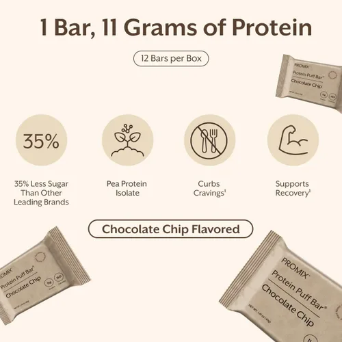 Miniatura 5 de ProMix Nutrition Barras de mazapán de proteína vegana Alto contenido en proteínas, bajo en calorías, golosina crujiente de malvavisco Kosher