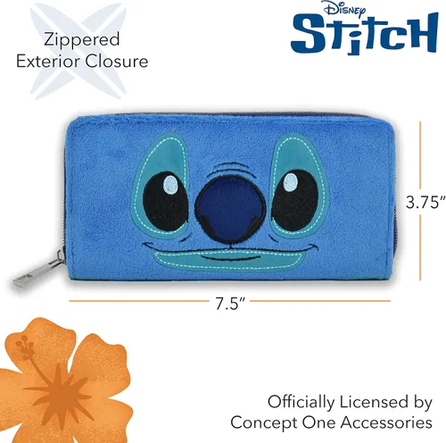 Miniatura 5 de Disney Lilo and Stitch Wallet with Zipper Zip Around Wallet Clutch
