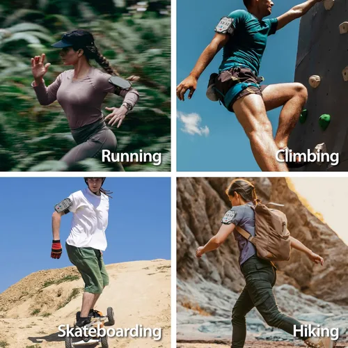 Miniatura 7 de BONE Run Tie 3, brazalete deportivo de silicona agradable al tacto con estructura de doble capa para disipación de calor, soporte de teléfono