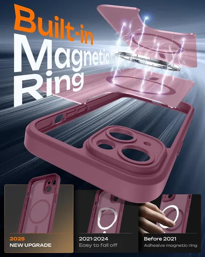 Miniatura 499 de TOCOL Funda para iPhone 11, compatible con Magsafe, protección completa de cámara, imanes integrados, protección contra caídas, funda translúcida