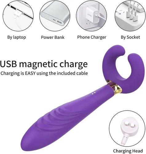 Miniatura 3 de Vibrador de clítoris para parejas, 3 motores, consolador multivibrador, juguete sexual de pareja, masajeador de pene, cosa sexual para mujeres