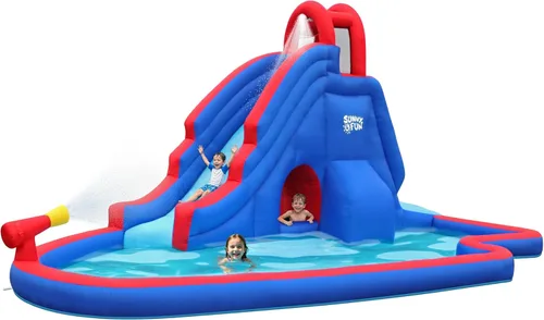 Sunny & Fun - Parque inflable de tobogán acuático de lujo