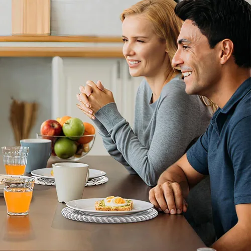 Miniatura 7 de Salvamanteles para platos calientes, almohadillas calientes para cocina, salvamanteles de 7 pulgadas para ollas y sartenes calientes, soportes