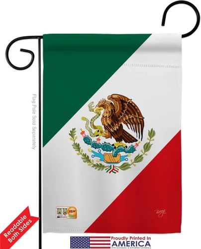 Miniatura 4 de Nacionalidad México Garden House Banderas Set Regional Nación Internacional Mundo País Particular Área Pequeña Decorativa Patio Banner Doble Cara